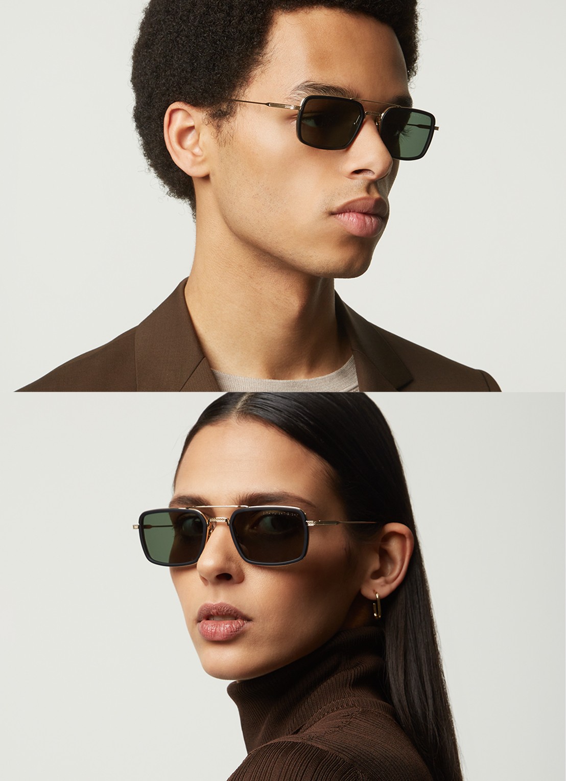 DITA Flight.008 zonnebril anti-reflecterend DTS134  - voorkant 4 zwart