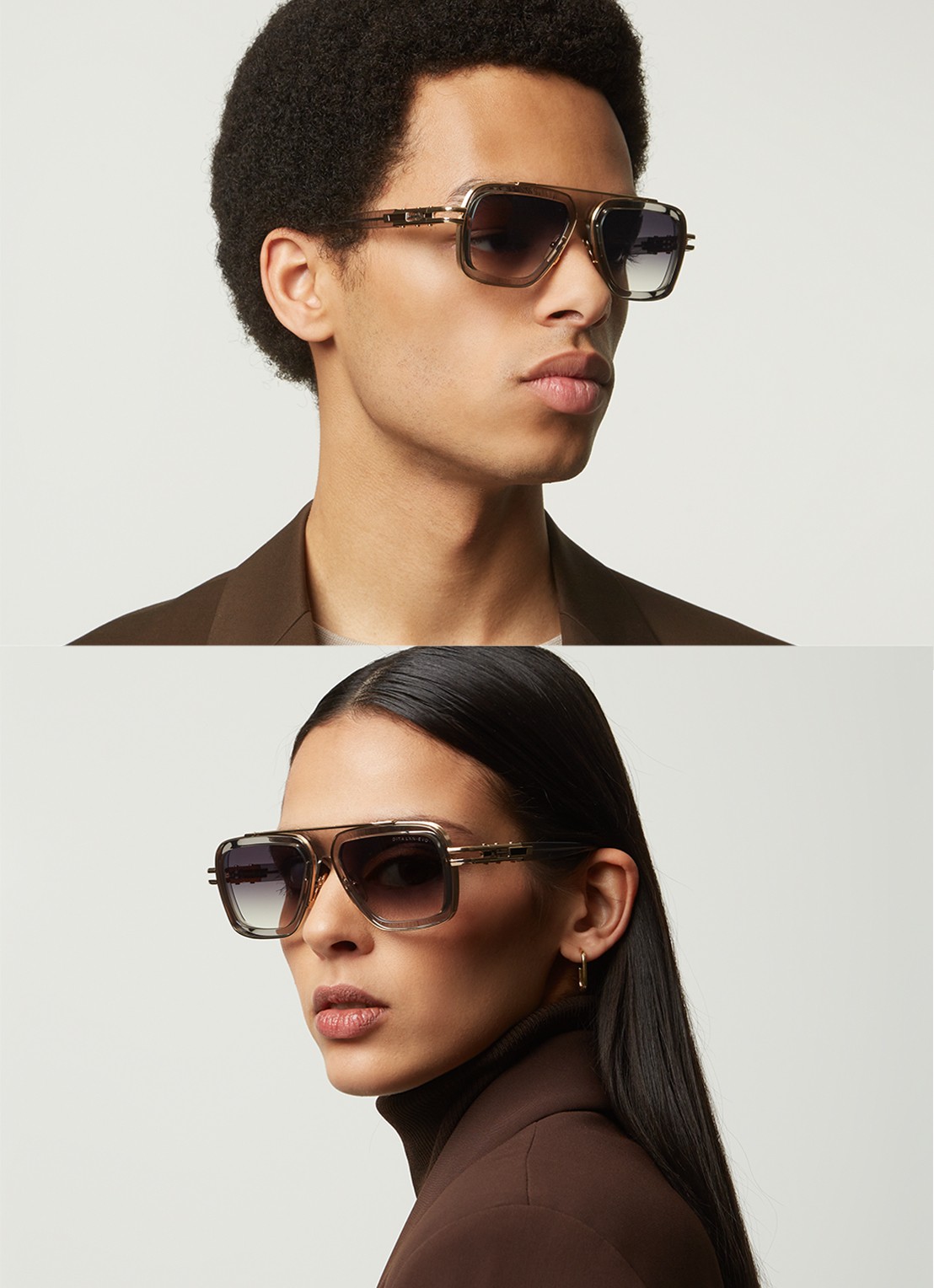 DITA Lxn-Evo zonnebril anti-reflecterend DTS403 - voorkant 2 grijs