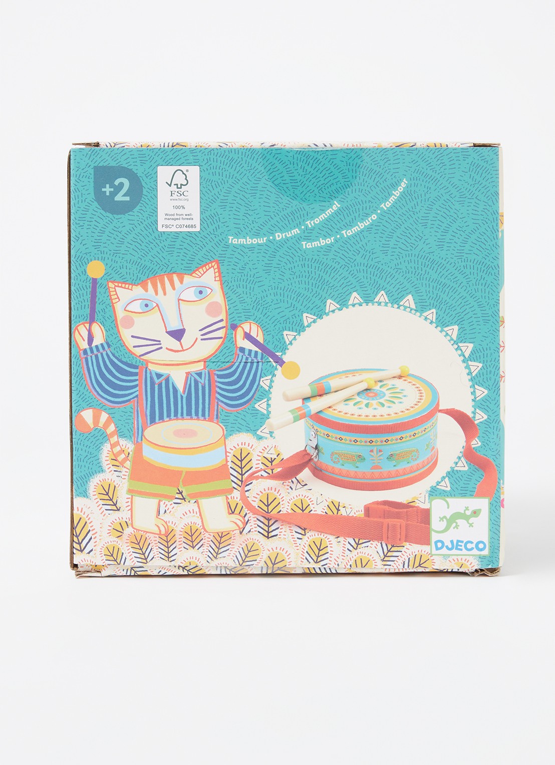 Djeco Animambo trommel - voorkant 2 multicolor
