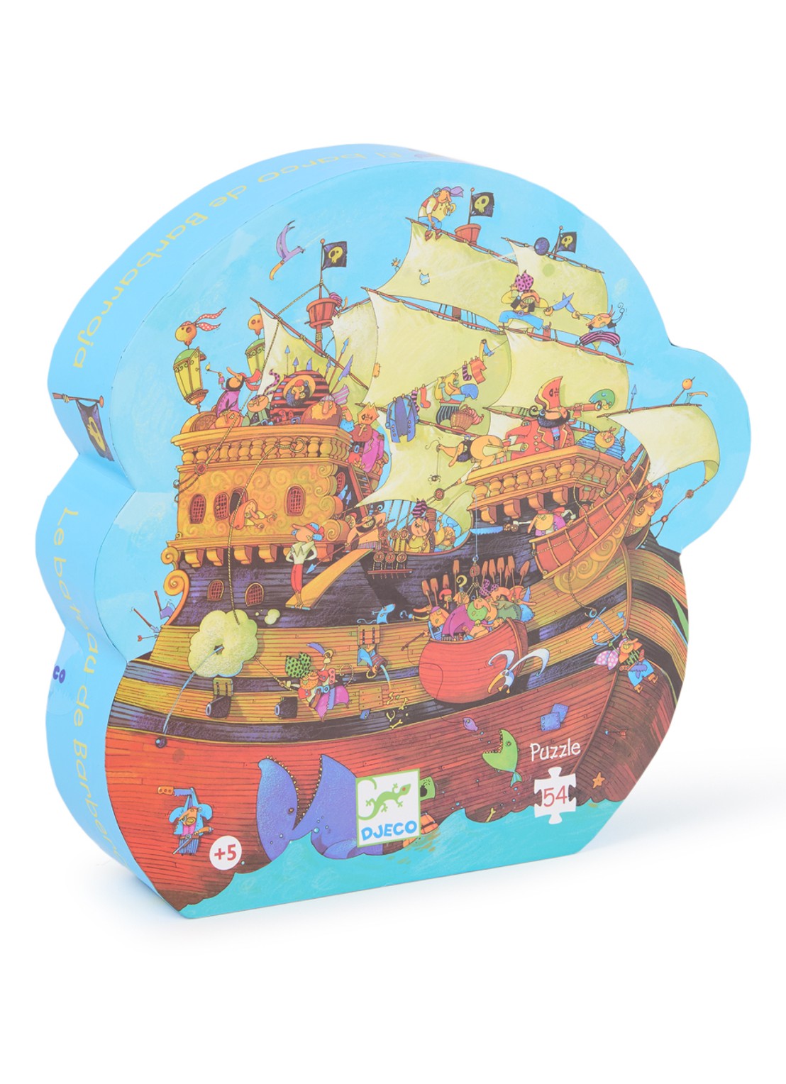 Djeco Het schip van Roodbaard legpuzzel 54 stukjes - voorkant multicolor