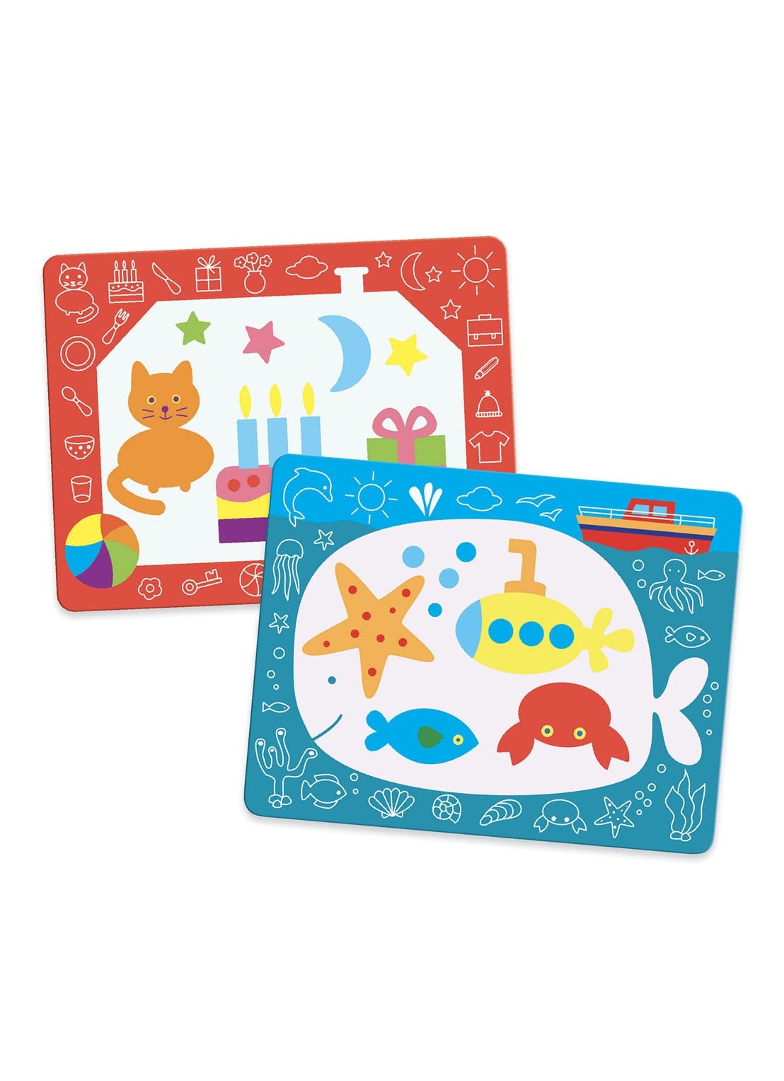 Djeco Magic Colouring Magic Scribbles knutselboek - achterkant multicolor