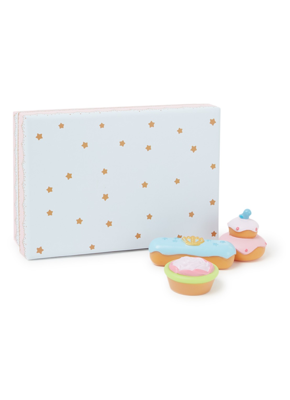 Djeco Prinsessen Cake speelgoed 5-delig - voorkant lichtblauw