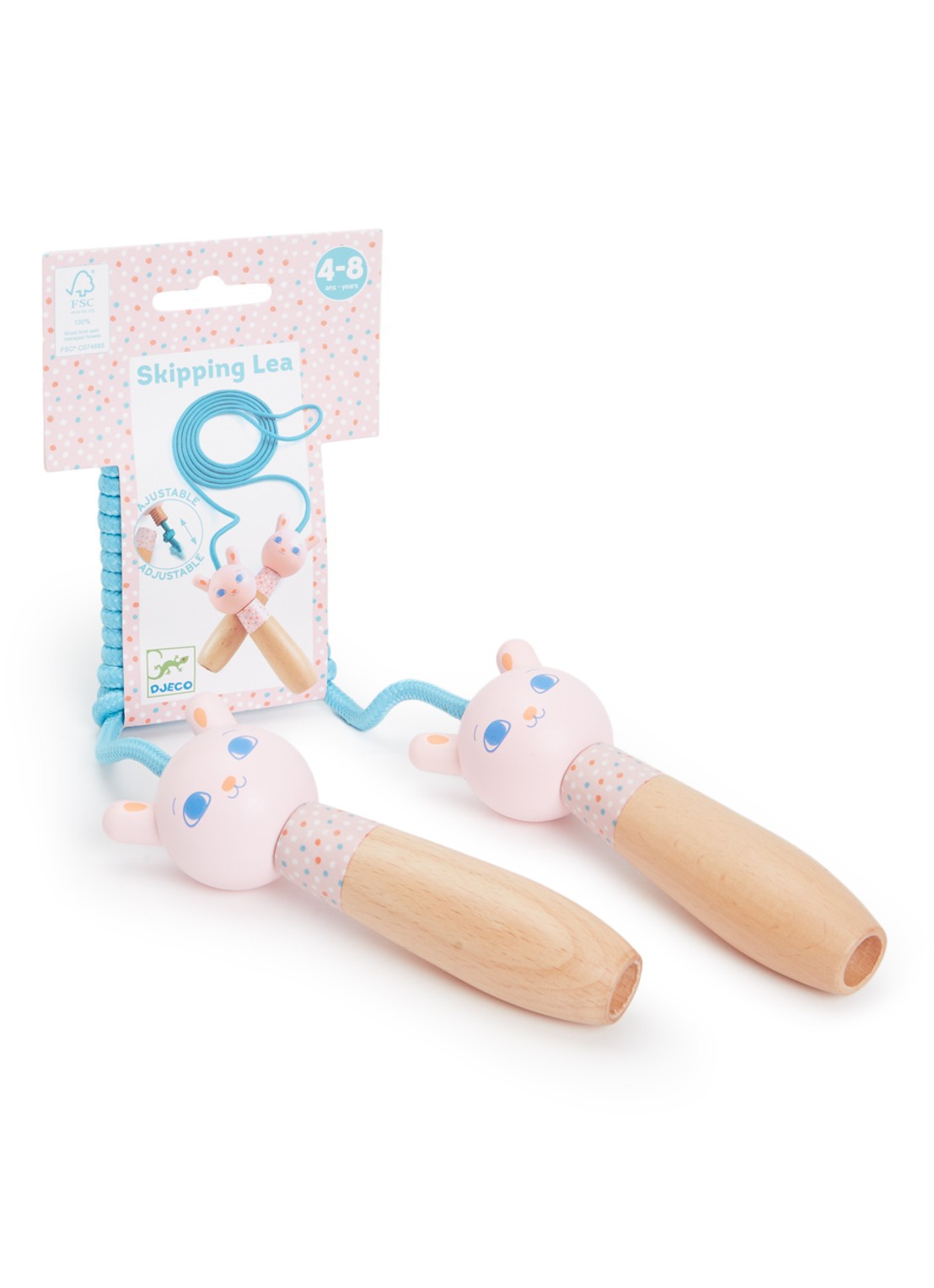 Djeco Skipping Lea springtouw - voorkant lichtblauw