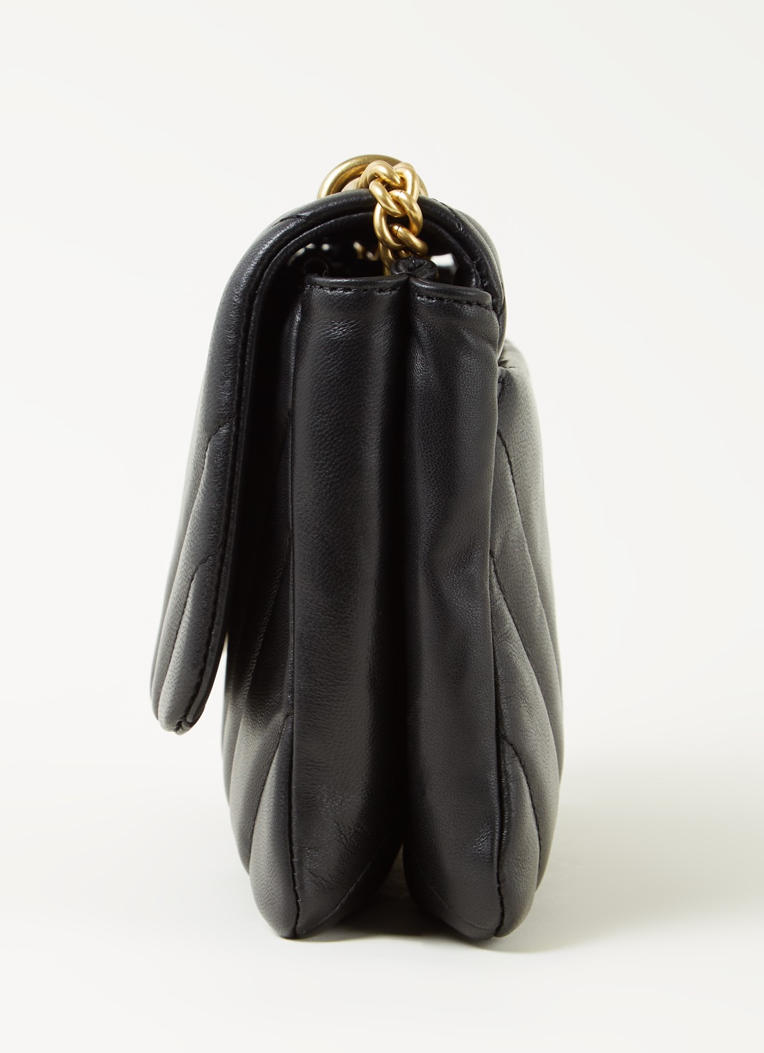 DKNY Vivian crossbodytas van leer - detail 4 zwart