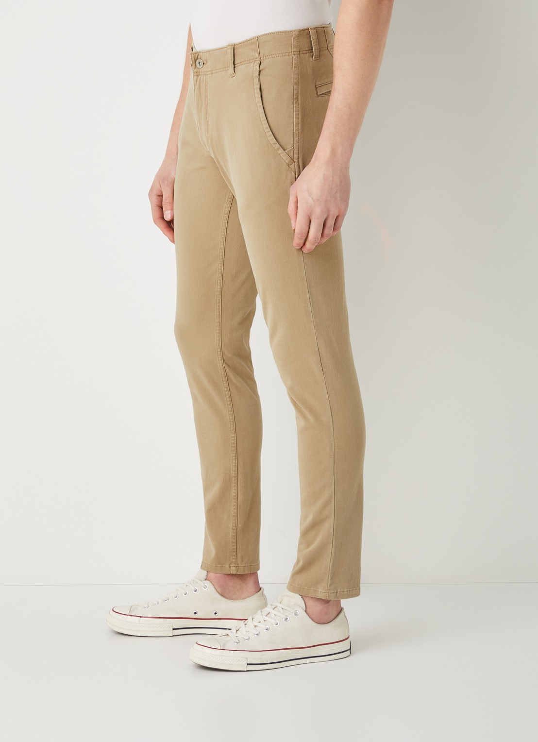 Dockers Alpha skinny fit chino met steekzakken  - detail 3 khaki