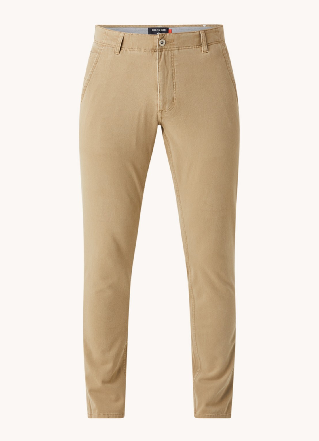 Dockers Alpha skinny fit chino met steekzakken  - voorkant 4 khaki