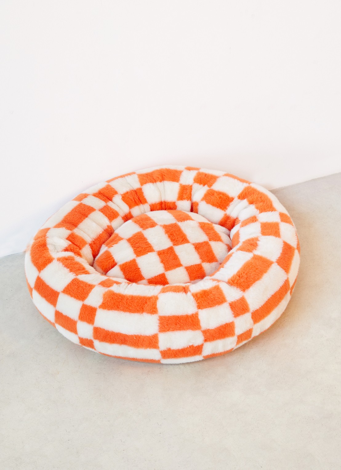 DOGGUO Block hondenmand met print 50 x 50 cm - detail 4 oranje