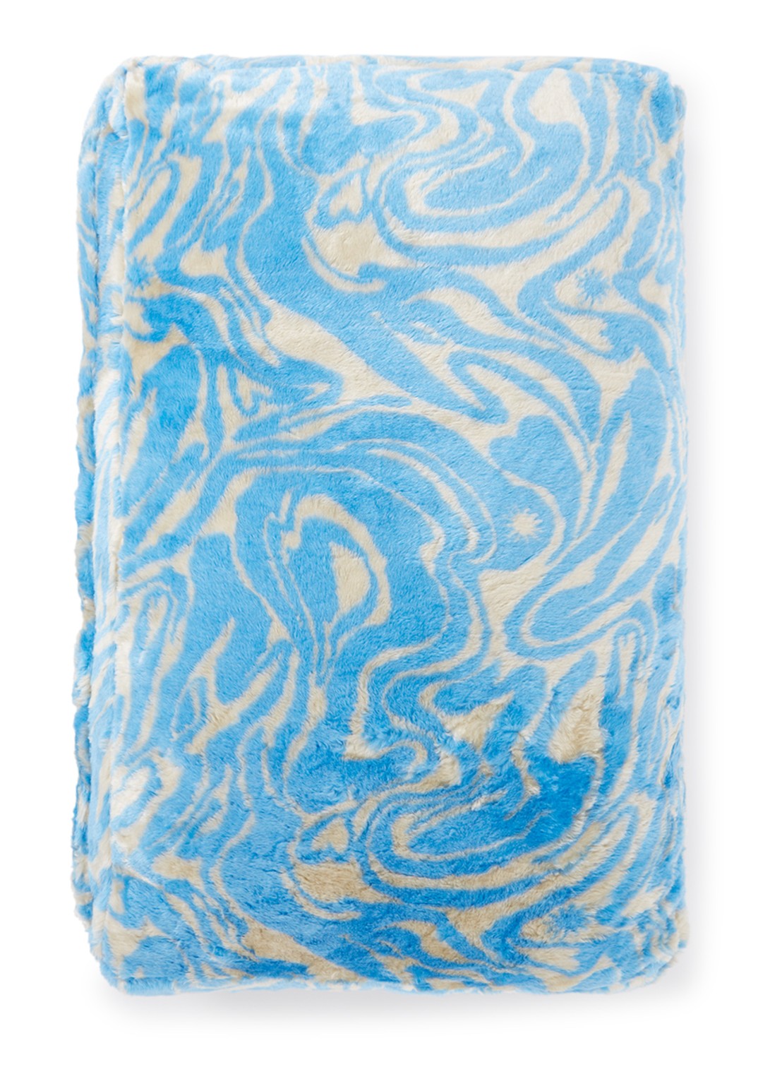 DOGGUO Swirl L hondenmand 105 x 65 cm - voorkant blauw