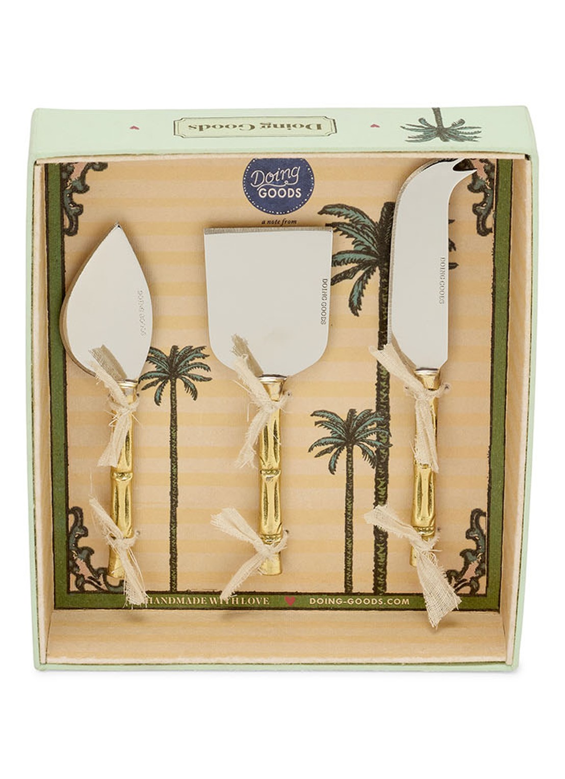 Doing Goods Bodhi Bamboo kaasmes set van 3 in giftbox - achterkant 4 brons