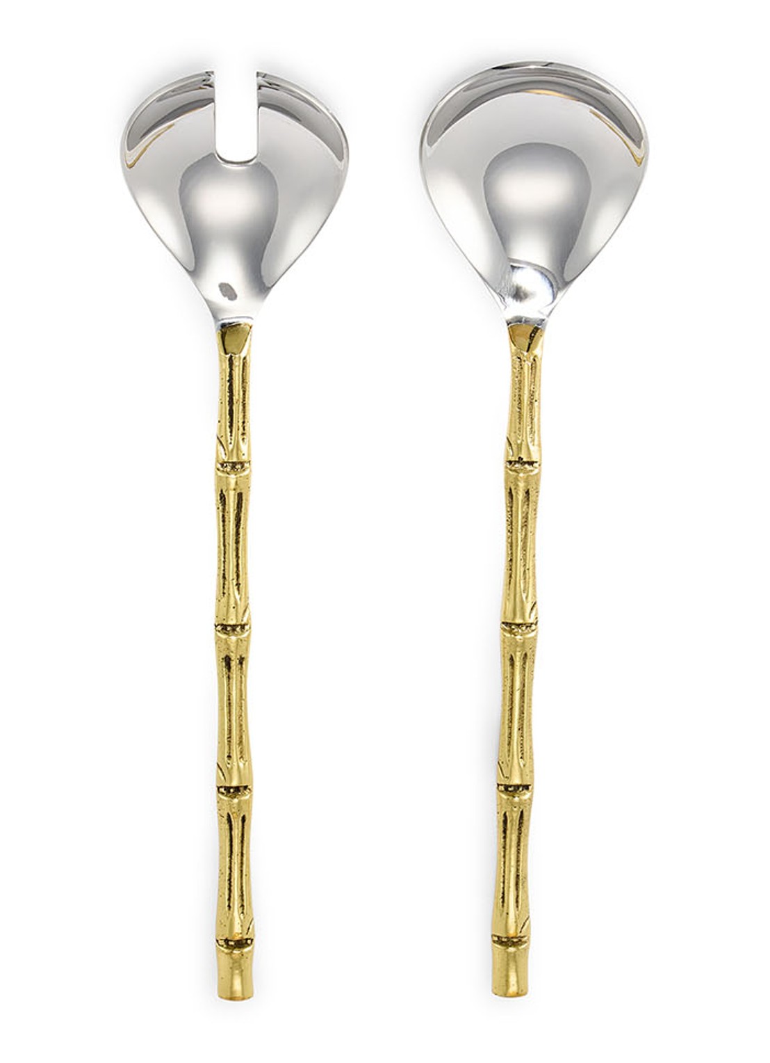 Doing Goods Bodhi Bamboo saladebestek set van 2 in giftbox - voorkant 2 brons