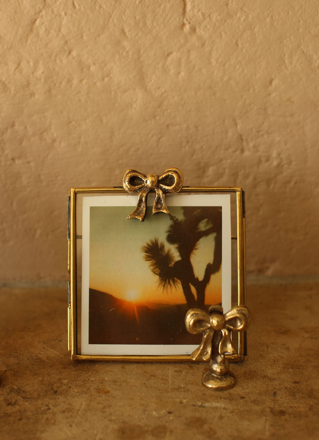 Doing Goods Bowie Bow polaroid fotolijst - detail 2 brons