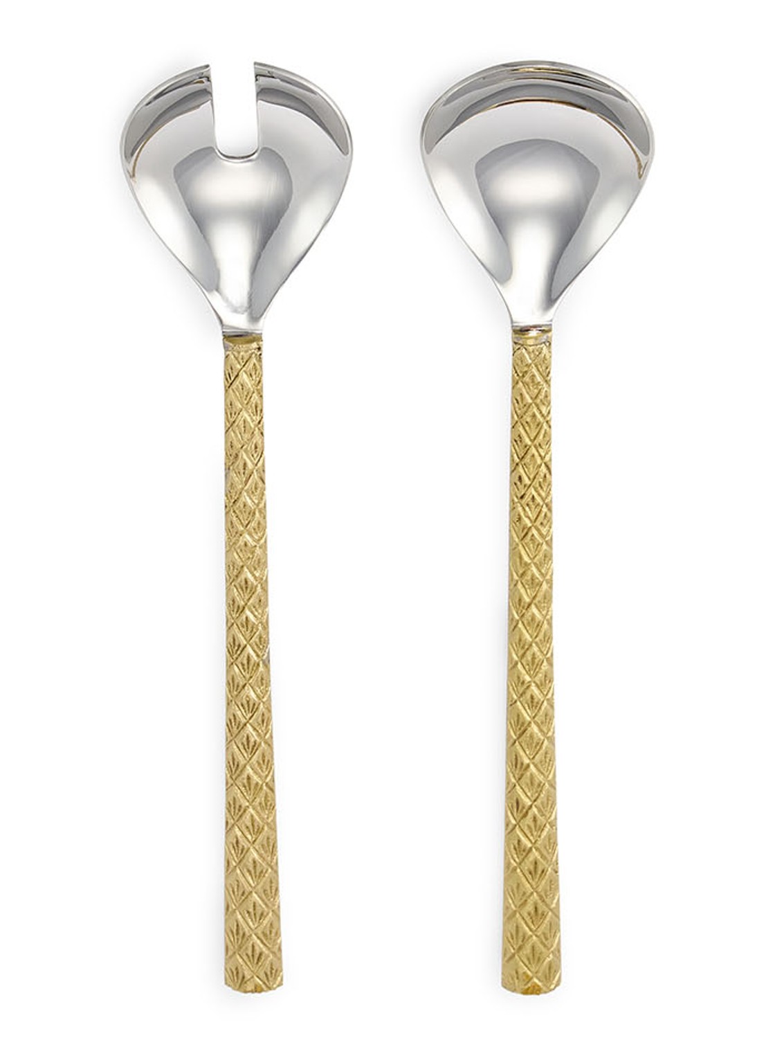 Doing Goods Chameli saladebestek set van 2 in giftbox - voorkant 3 brons