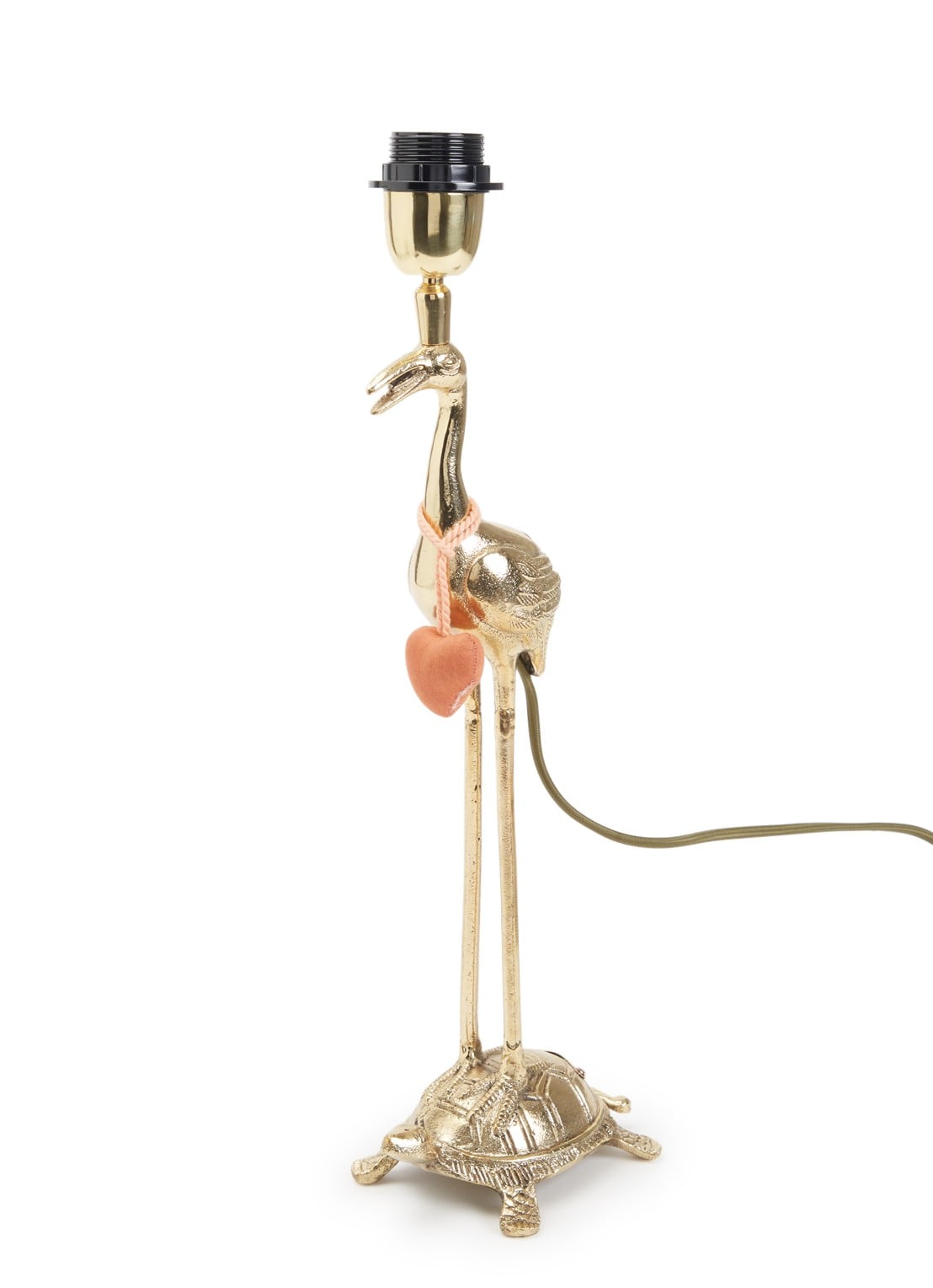 Doing Goods Crane Turtle tafellamp - voorkant 2 goud