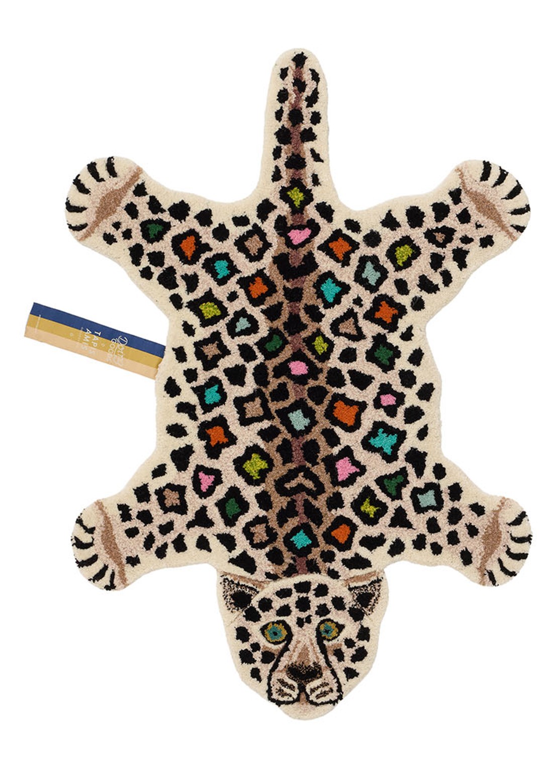 Doing Goods Disco Luipaard vloerkleed 90 x 63 cm - voorkant 3 bruin