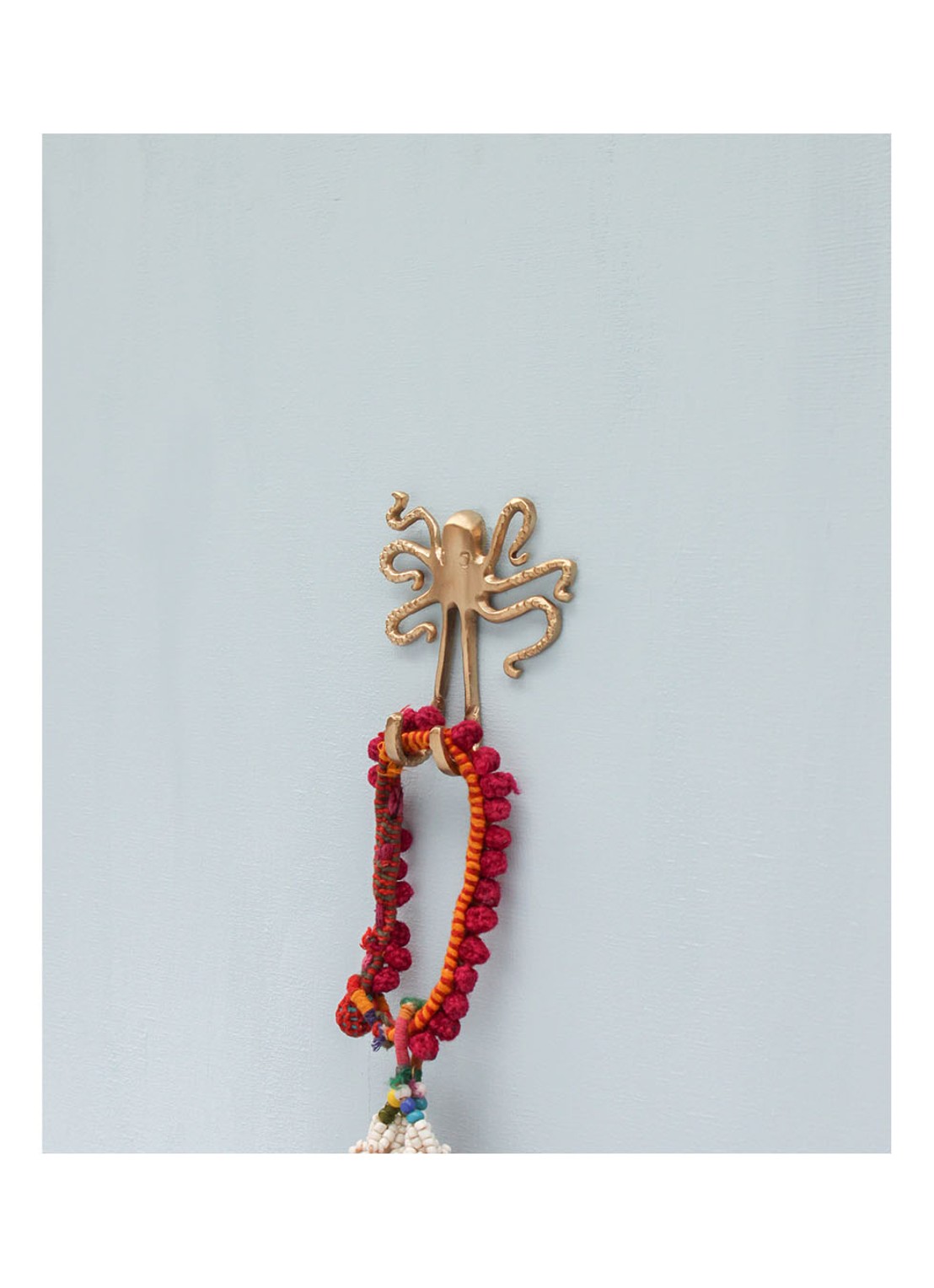 Doing Goods Ella Octopus wandhaak - voorkant 2 goud