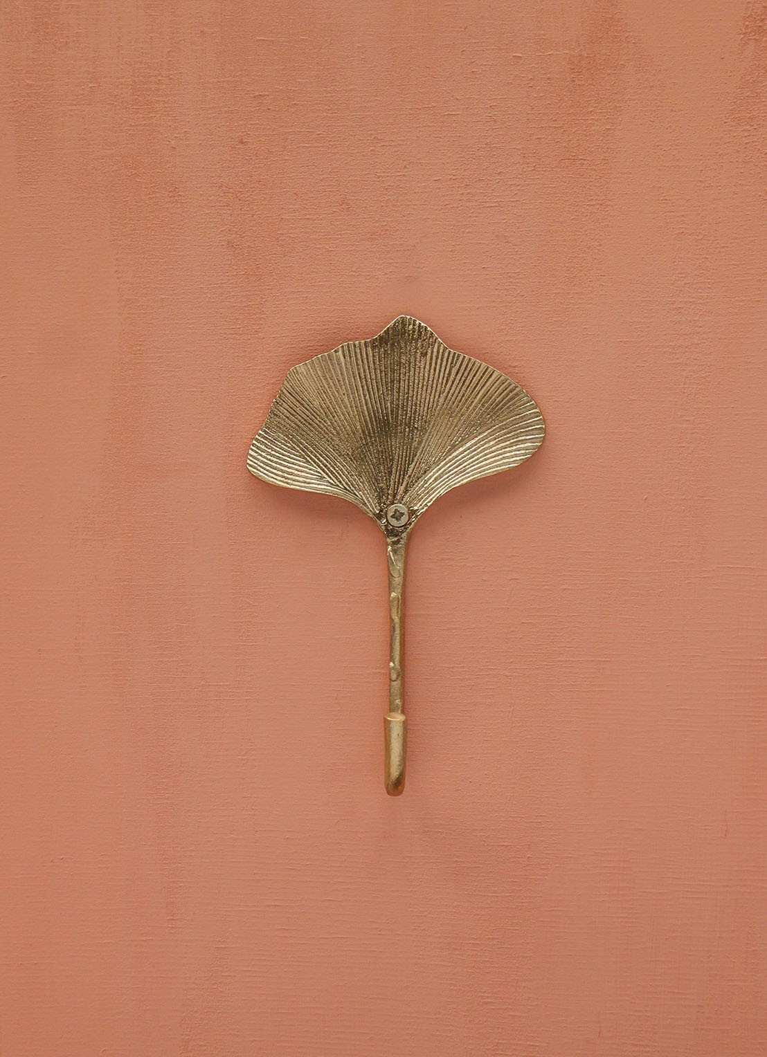 Doing Goods Flora Ginko kapstokhaak van  messing - detail 4 goud