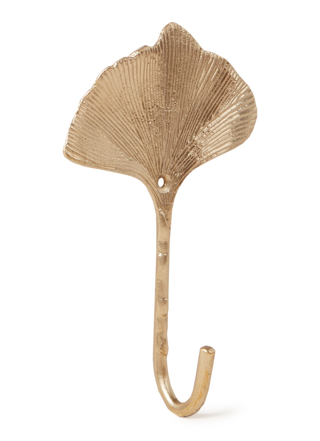 Doing Goods Flora Ginko kapstokhaak van  messing - voorkant goud