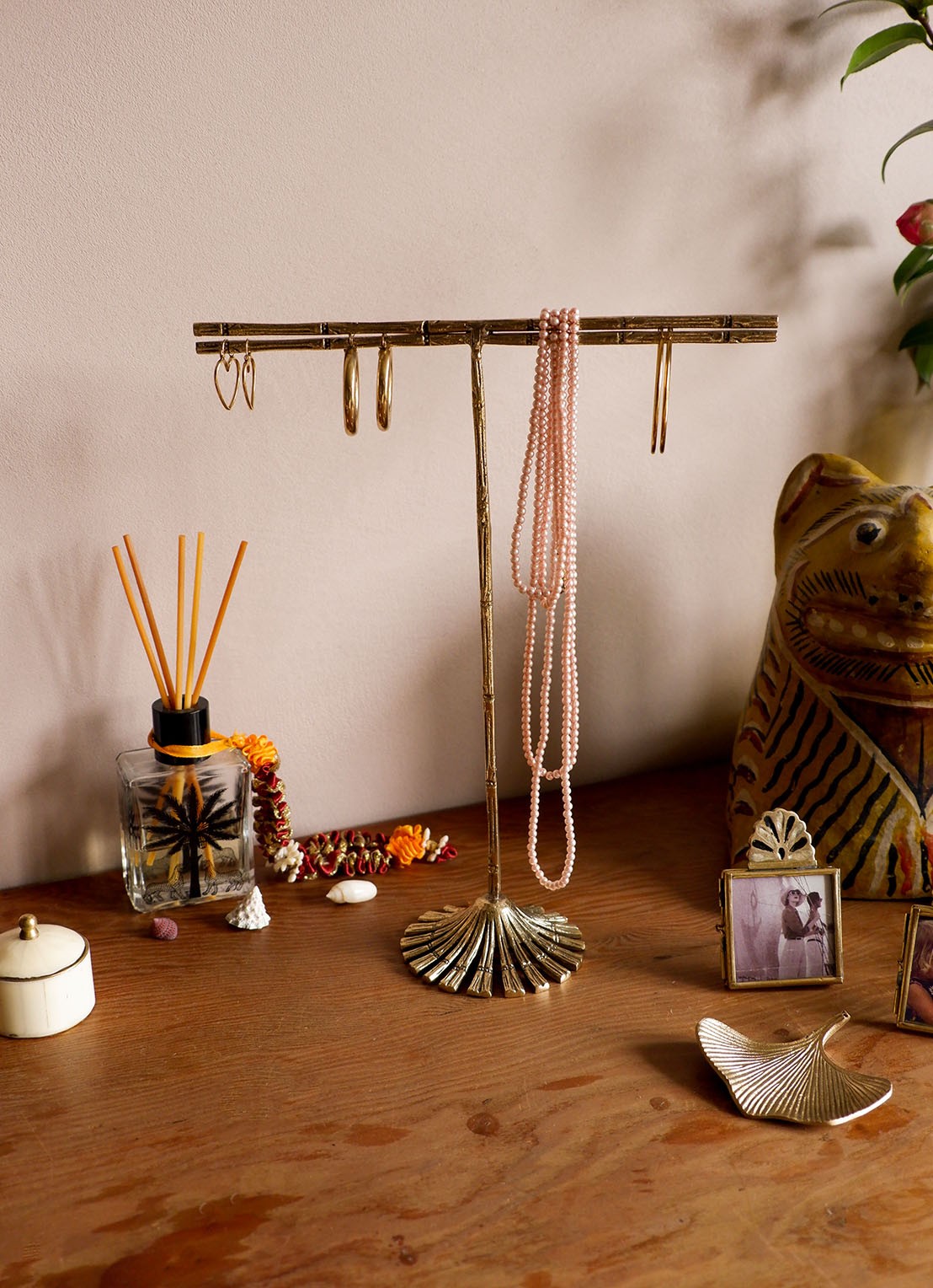 Doing Goods Frida Bamboo sieradenhouder 30 cm - detail 3 goud