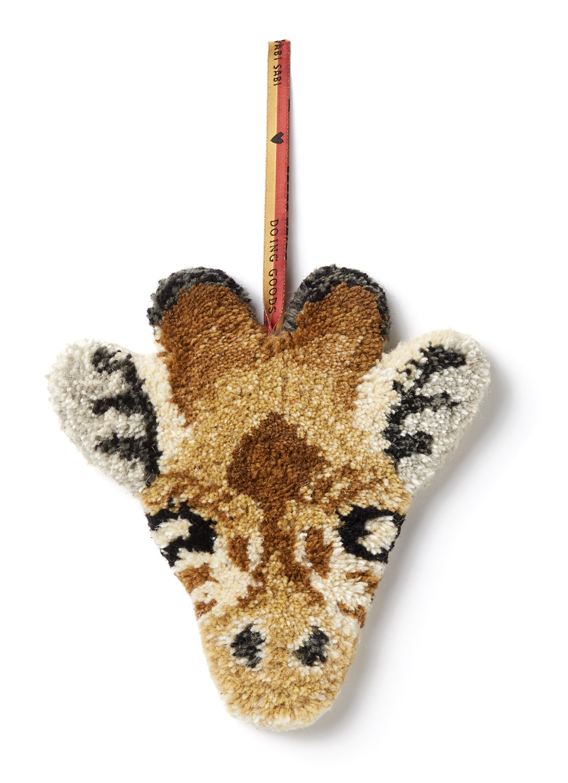 Doing Goods Gimpy the Giraf hanger 21 cm - voorkant lichtbruin
