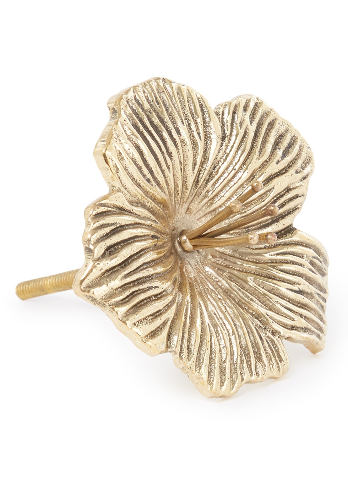 Doing Goods Hibiscus deurknop - voorkant goud