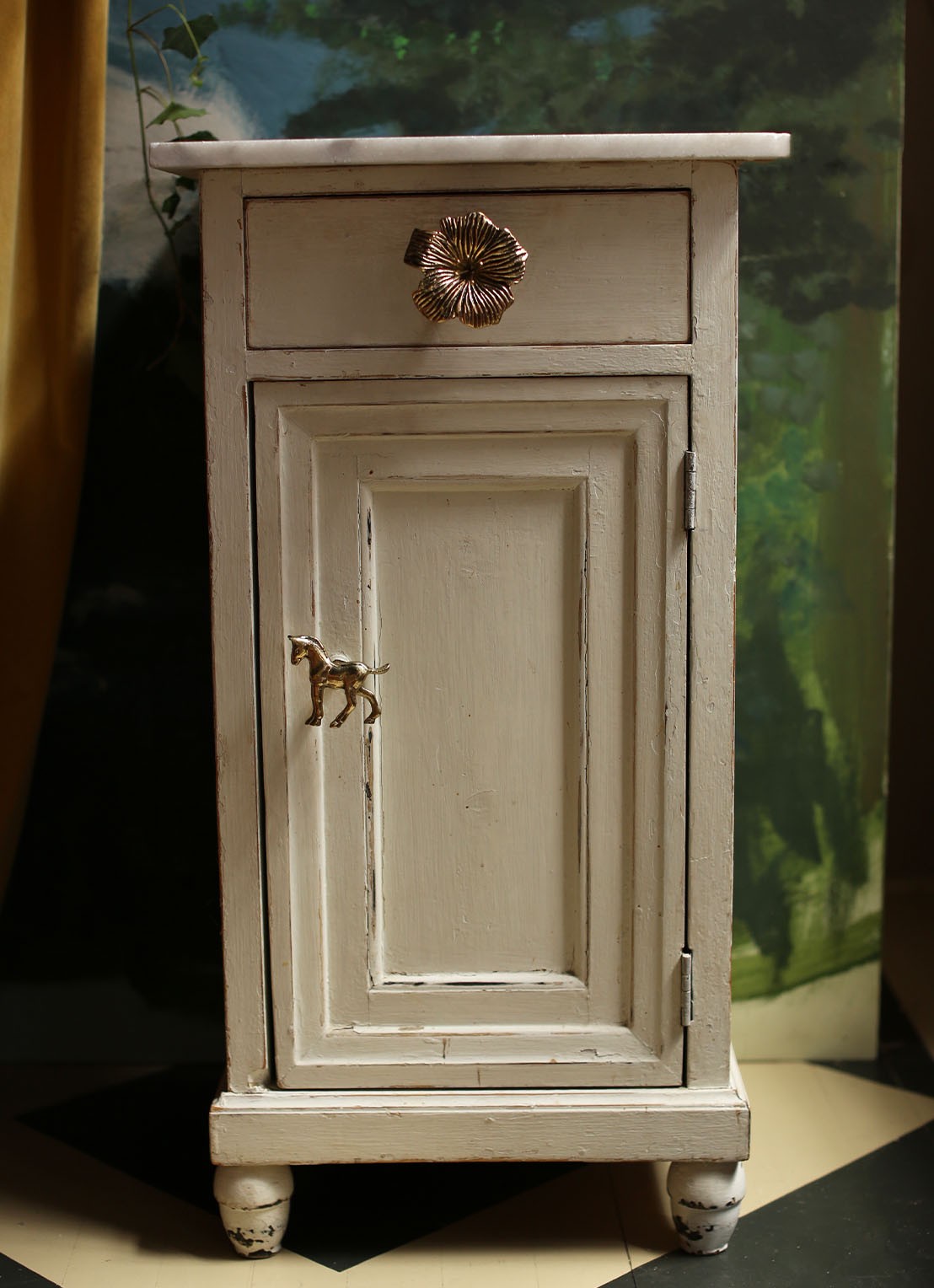Doing Goods Hibiscus deurknop - voorkant 2 goud