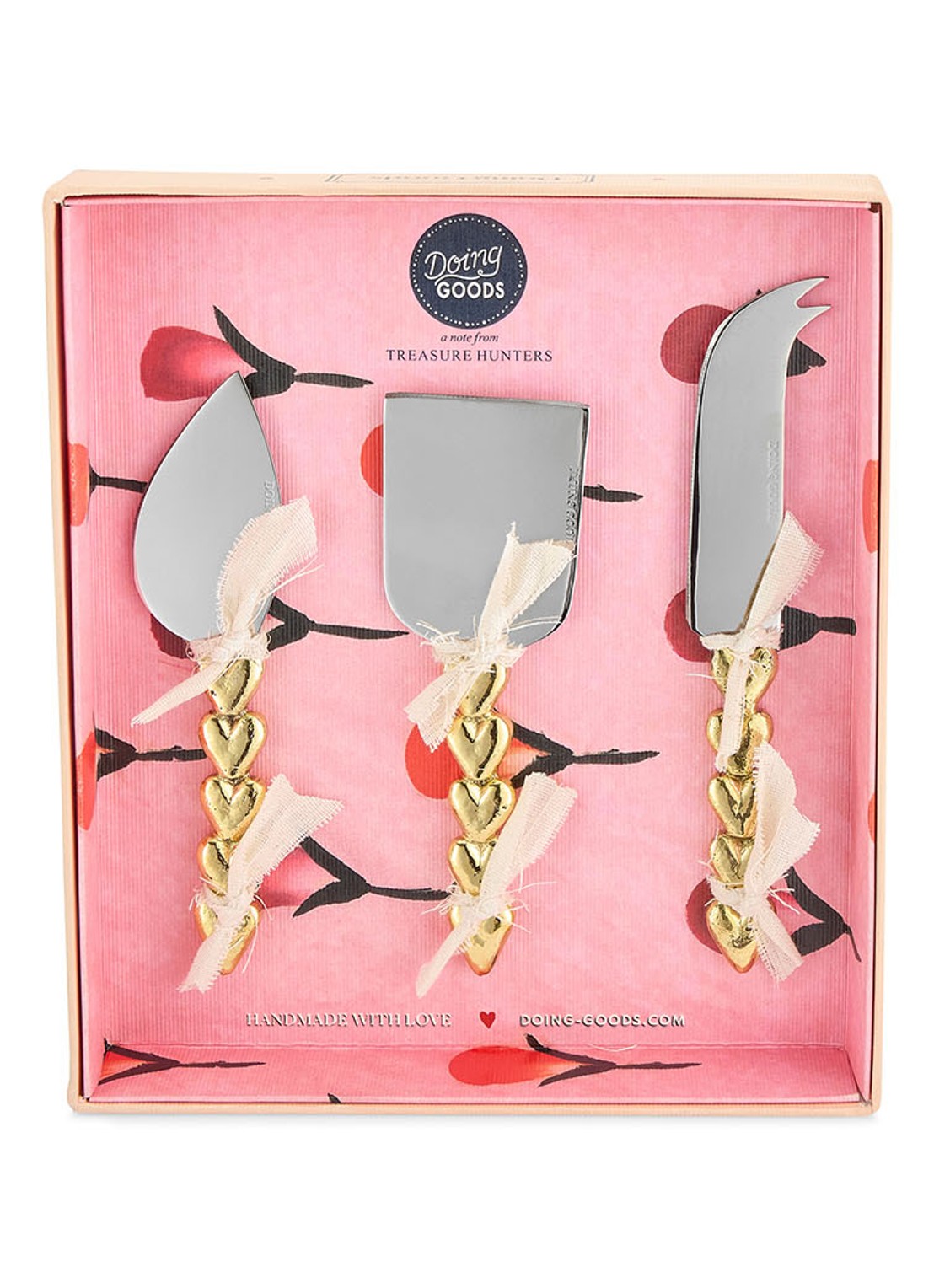 Doing Goods Holly Hart kaasmessenset in giftbox 3-delig - achterkant 5 goud