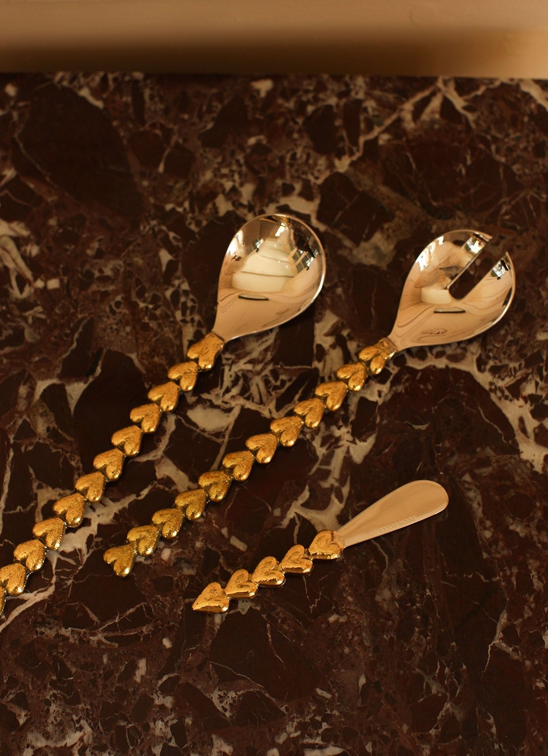 Doing Goods Holly Heart botermes 14,5 cm - detail 4 brons