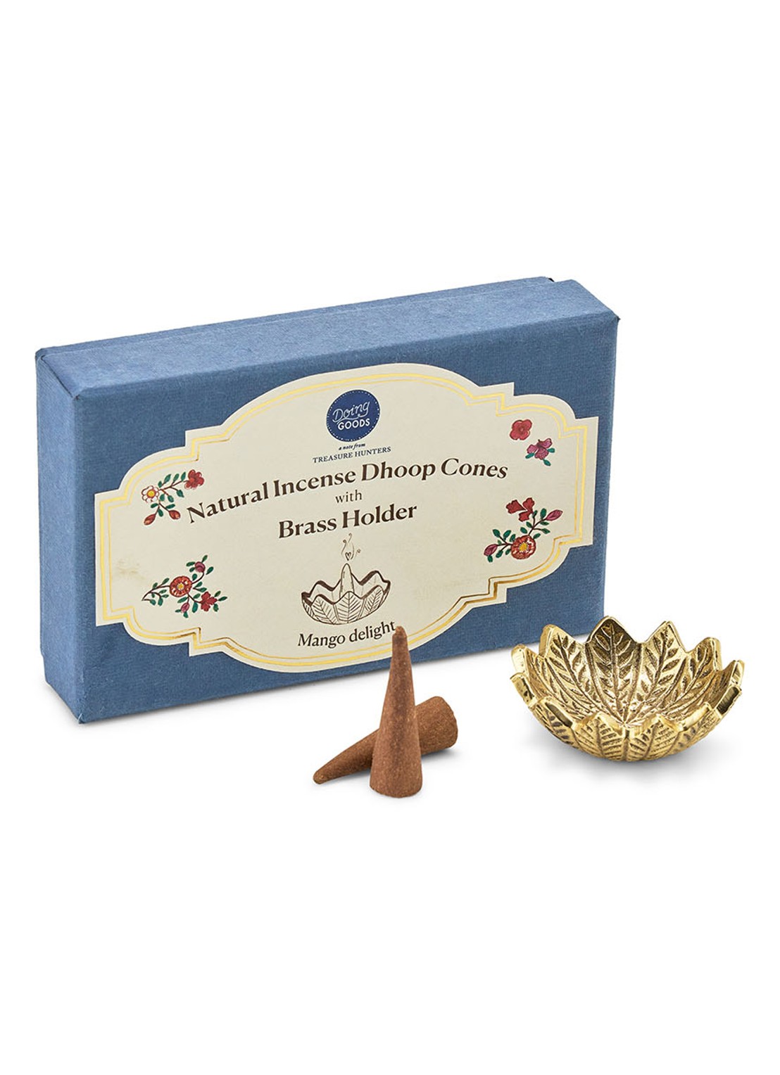 Doing Goods Incense Cones Giftset Mango - voorkant 2 brons