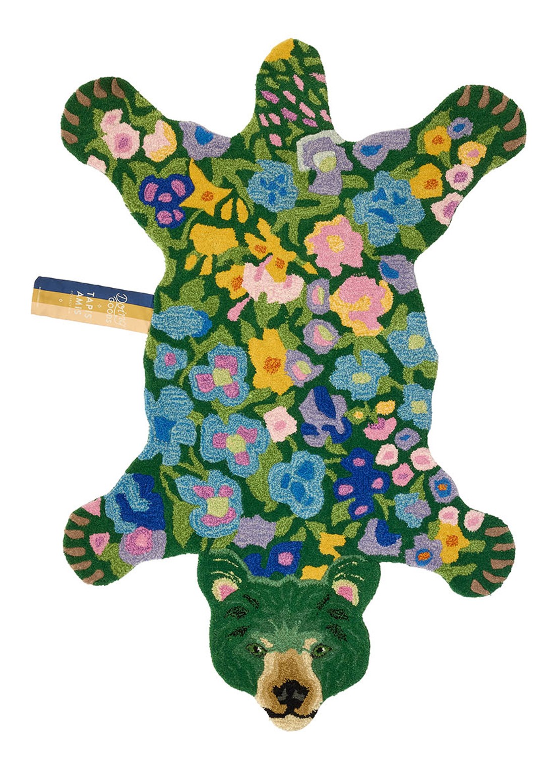 Doing Goods Josie Jardin Beer vloerkleed - voorkant 2 groen