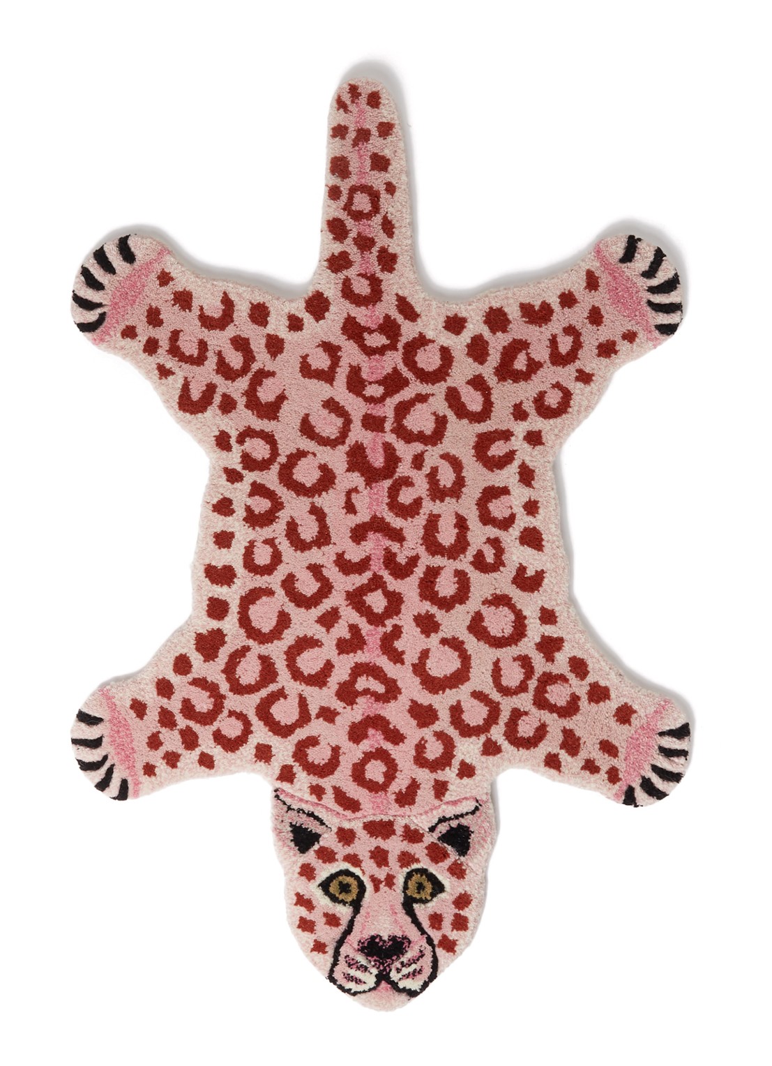 Doing Goods Loony Pink Leopard Small kleed 92 x 62 cm - voorkant roze