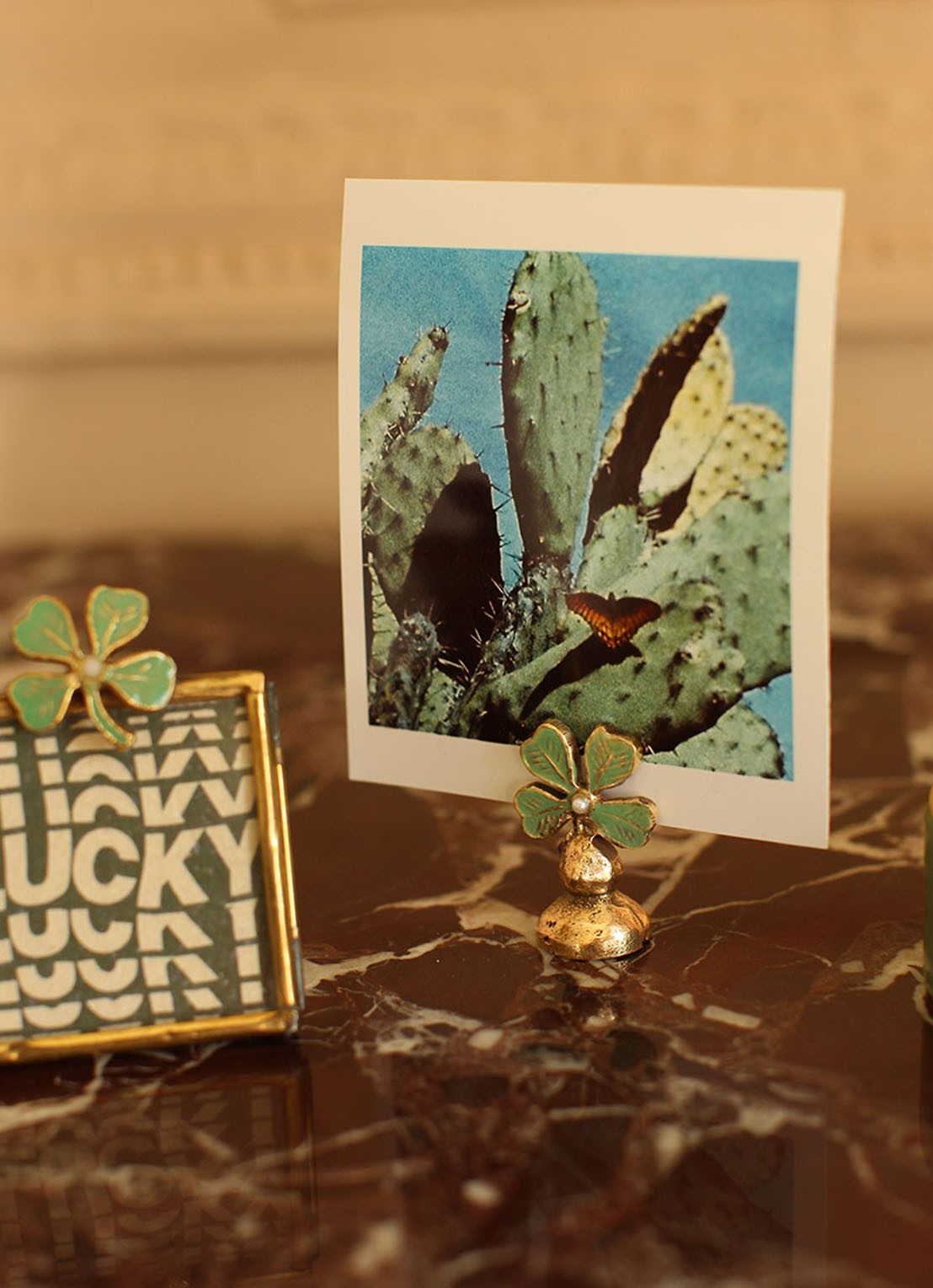 Doing Goods Lucky Clover fotohouder - voorkant 5 groen