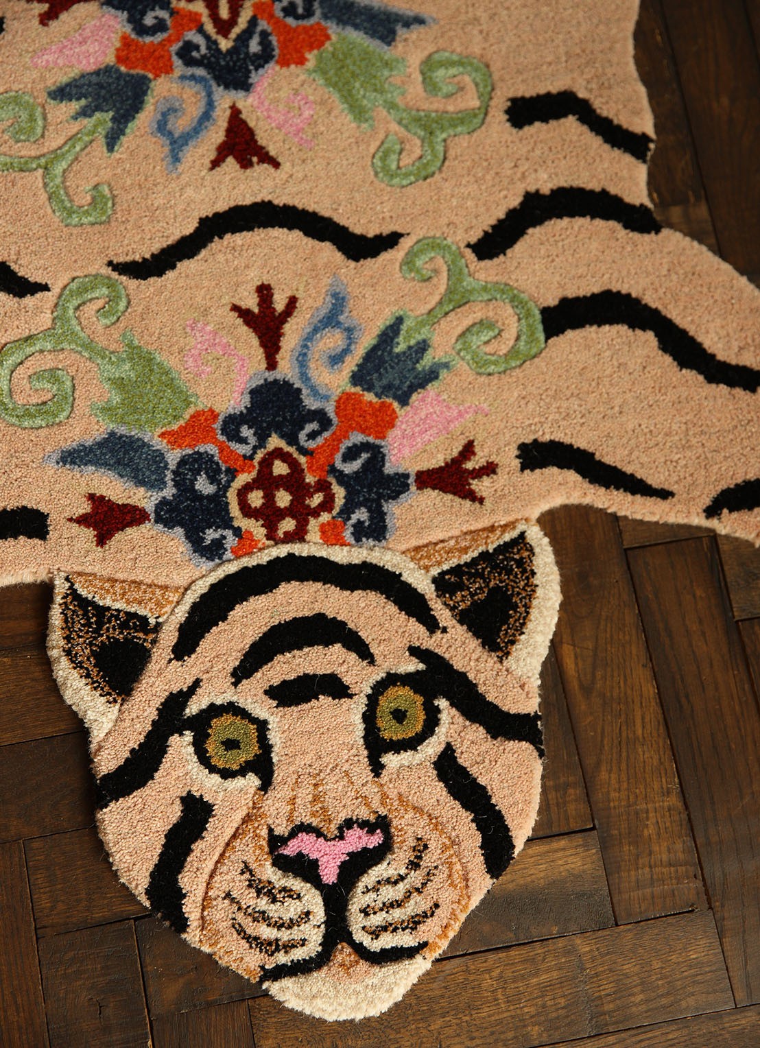 Doing Goods Mahee Majestic Tiger vloerkleed - detail 3 zand