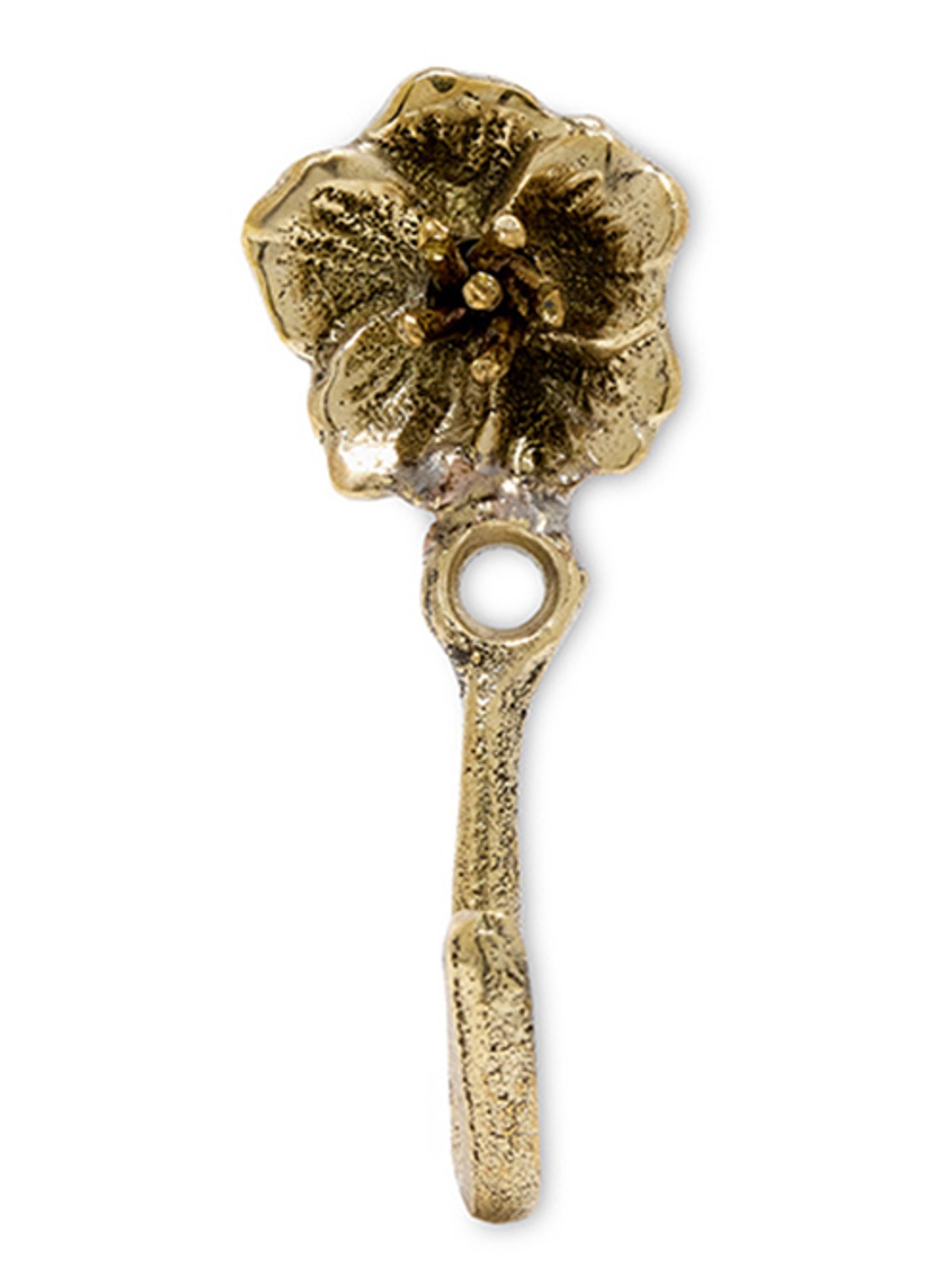 Doing Goods Maisie Flower Mini wandhaak 5 cm - detail goud