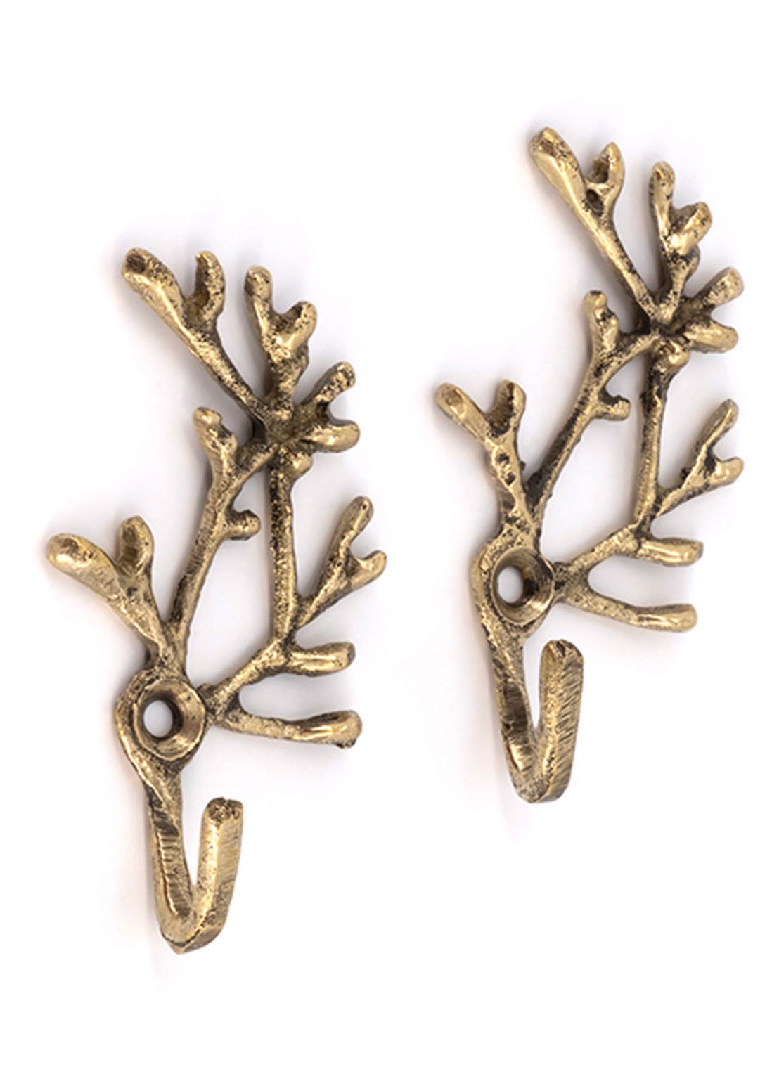 Doing Goods Marie Coral wandhaak set van 2 - detail goud