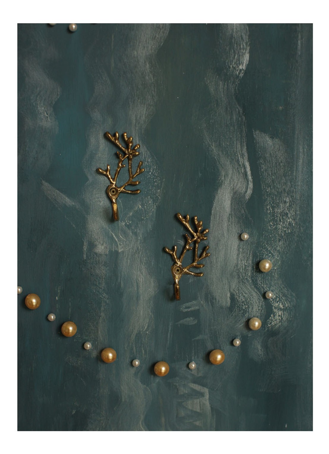 Doing Goods Marie Coral wandhaak set van 2 - detail 3 goud