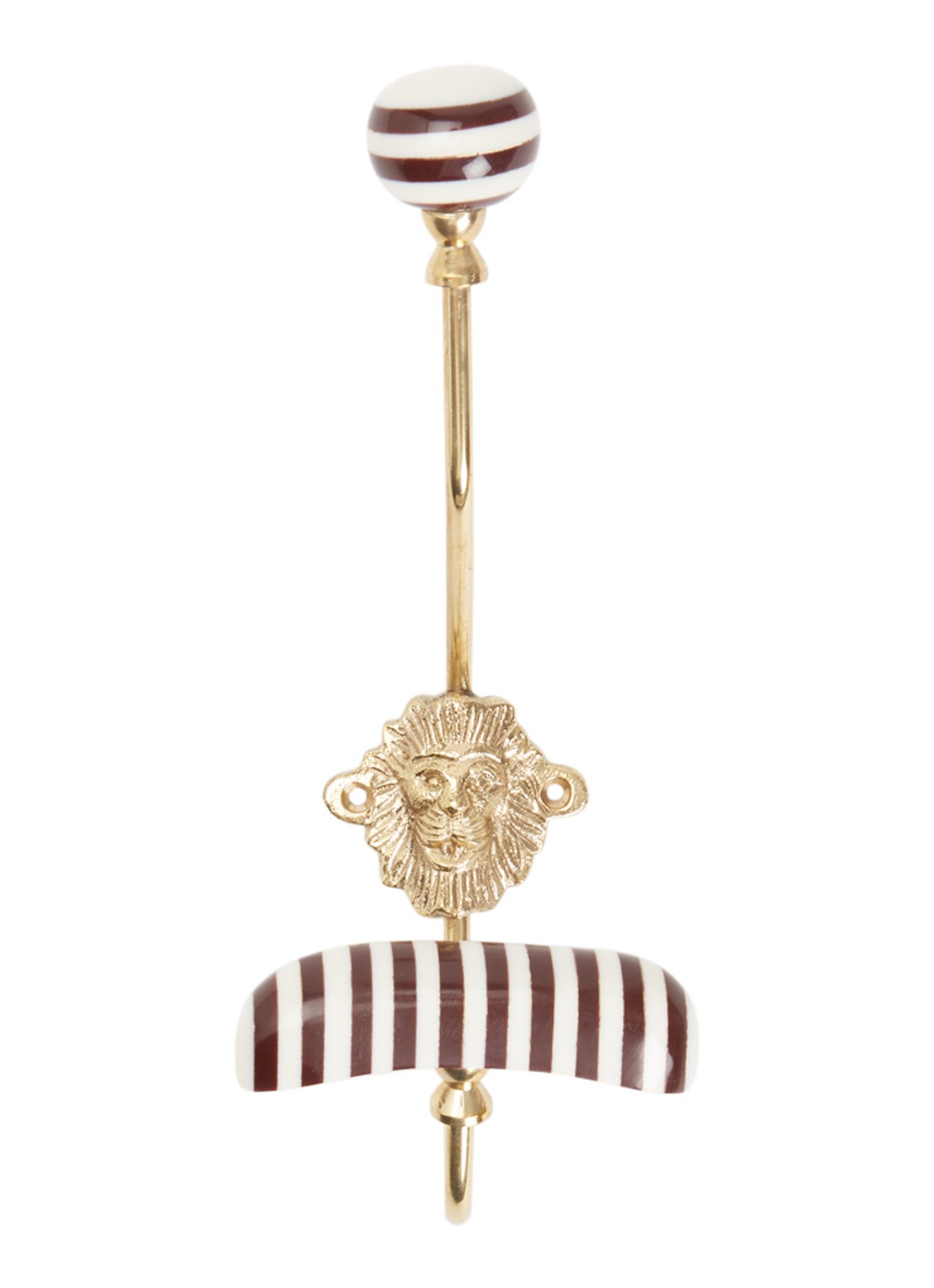 Doing Goods Mightly Lion wandhaak - voorkant goud