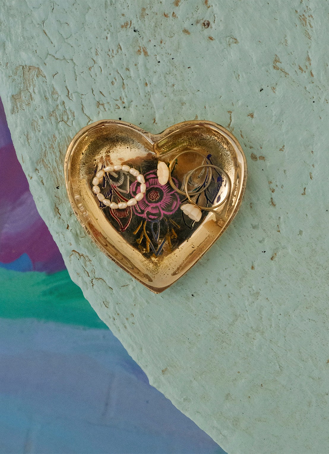 Doing Goods Miracle mila heart schaaltje - detail 3 goud