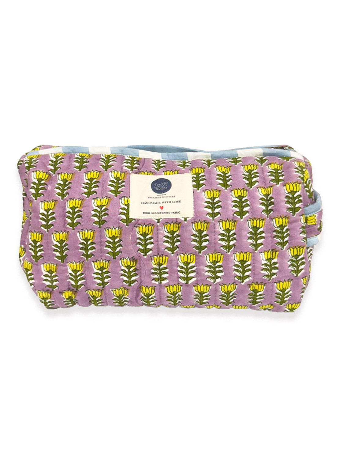 Doing Goods Nova make-up tas met bloemenprint - achterkant 6 multicolor