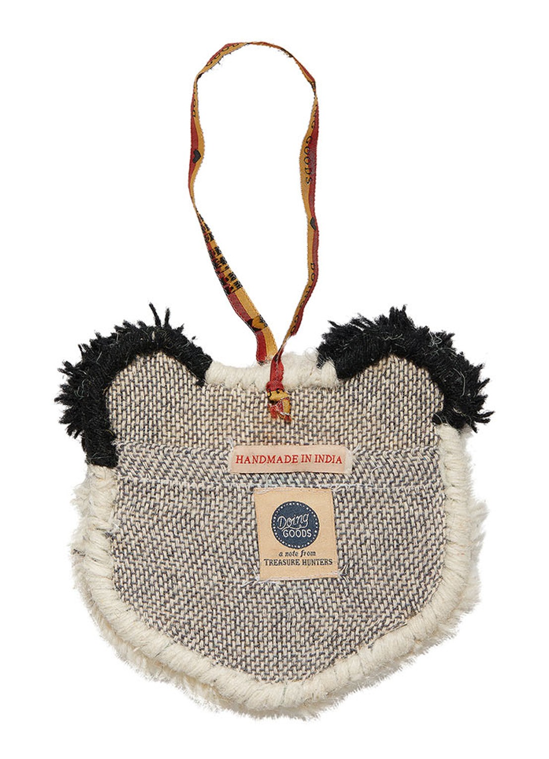 Doing Goods Plumpy Panda Dierenkop hanger - achterkant 3 zwart