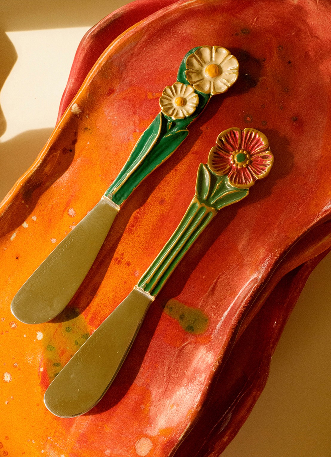 Doing Goods Posy botermes set van 2 - detail 3 groen