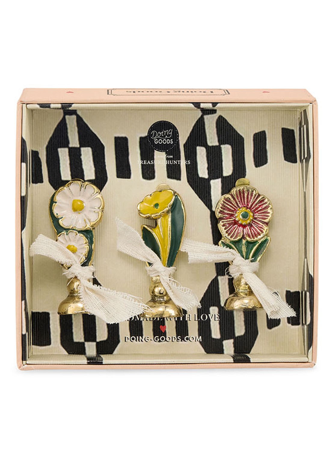 Doing Goods Posy fotohouder in set van 3 - achterkant brons