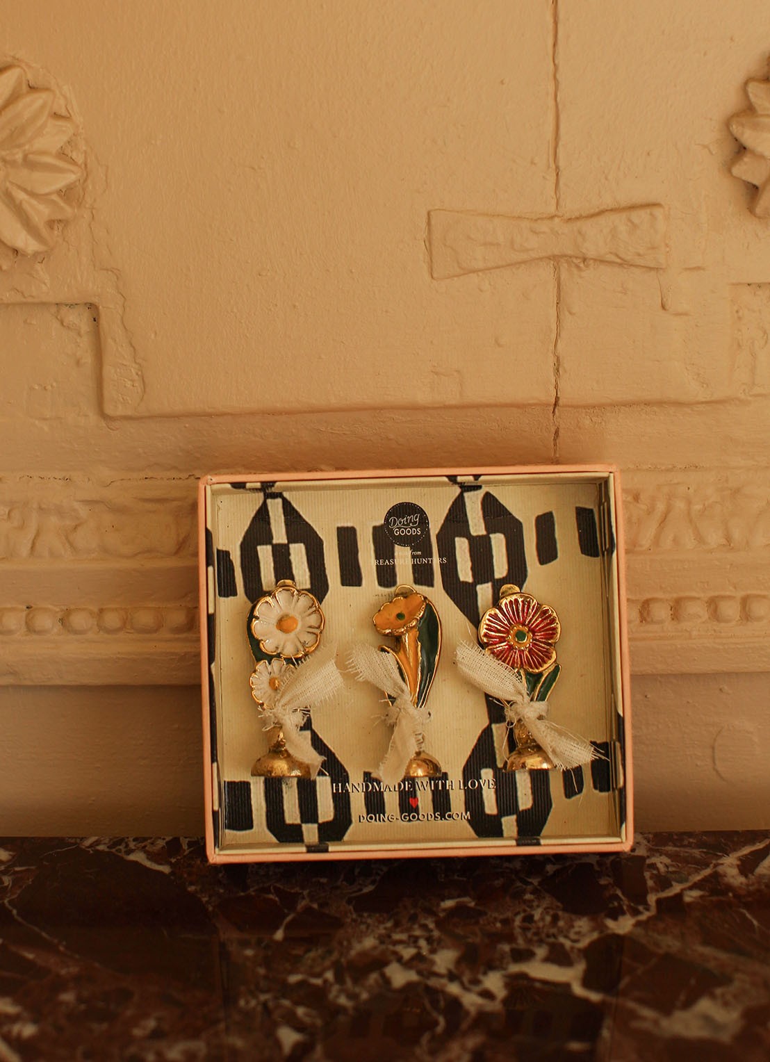 Doing Goods Posy fotohouder in set van 3 - voorkant 3 brons