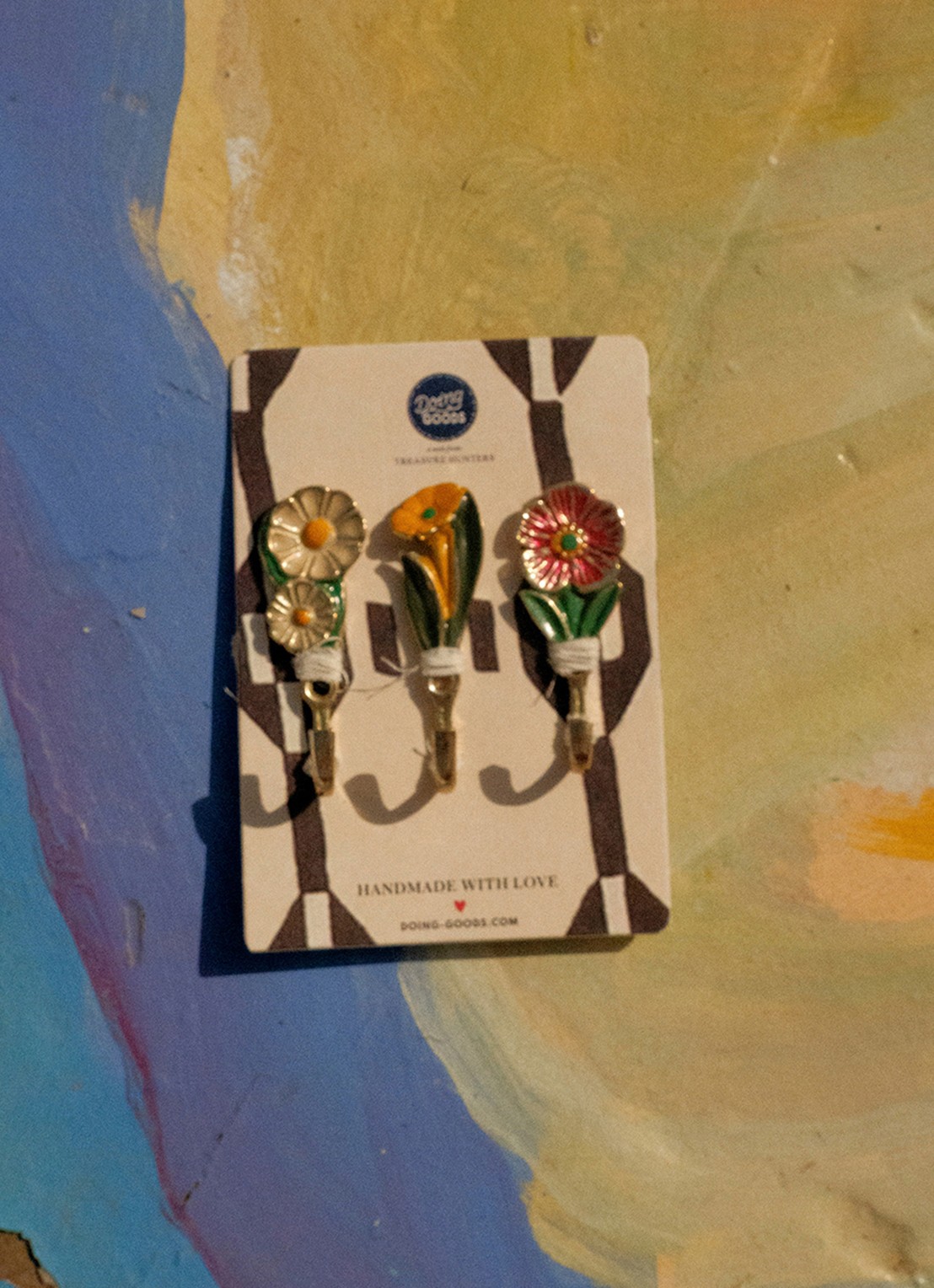 Doing Goods Posy wandhaak 7 cm set van 3 - detail 7 goud