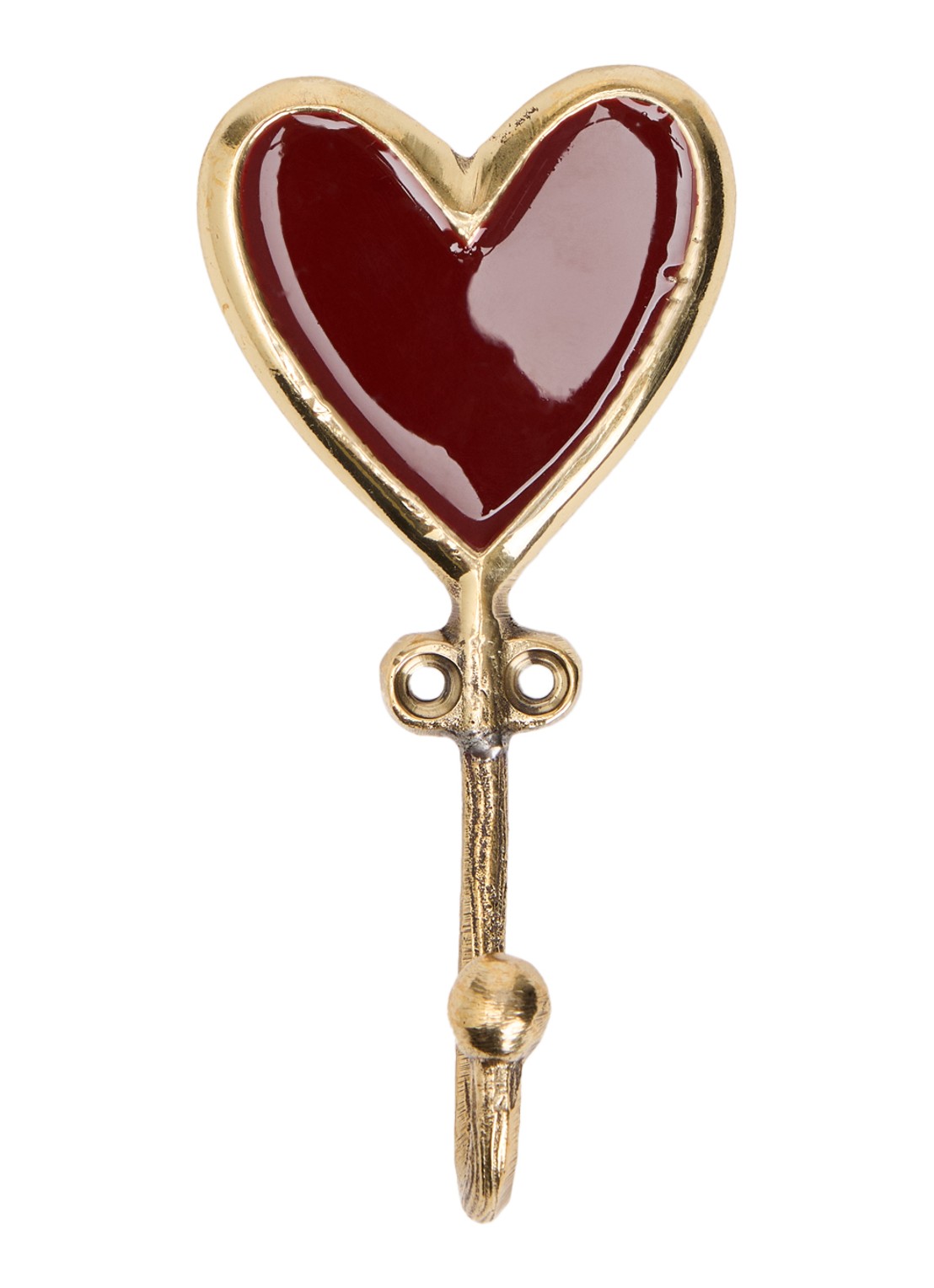 Doing Goods Pyar Heart Large wandhaak - voorkant goud