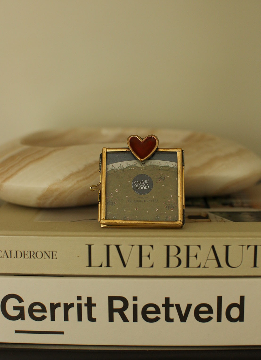 Doing Goods Pyar Heart Mini fotolijst 7,5 cm x 5 cm - detail 4 goud