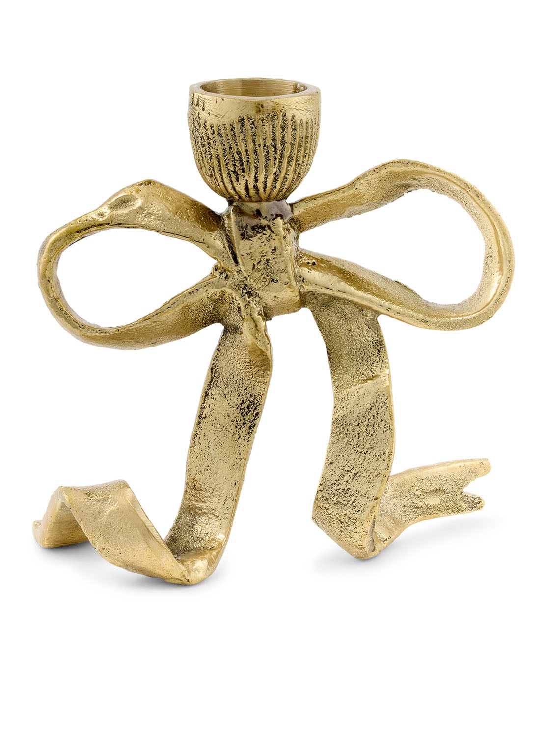 Doing Goods Riley Ribbon kandelaar 10 cm - achterkant 6 goud