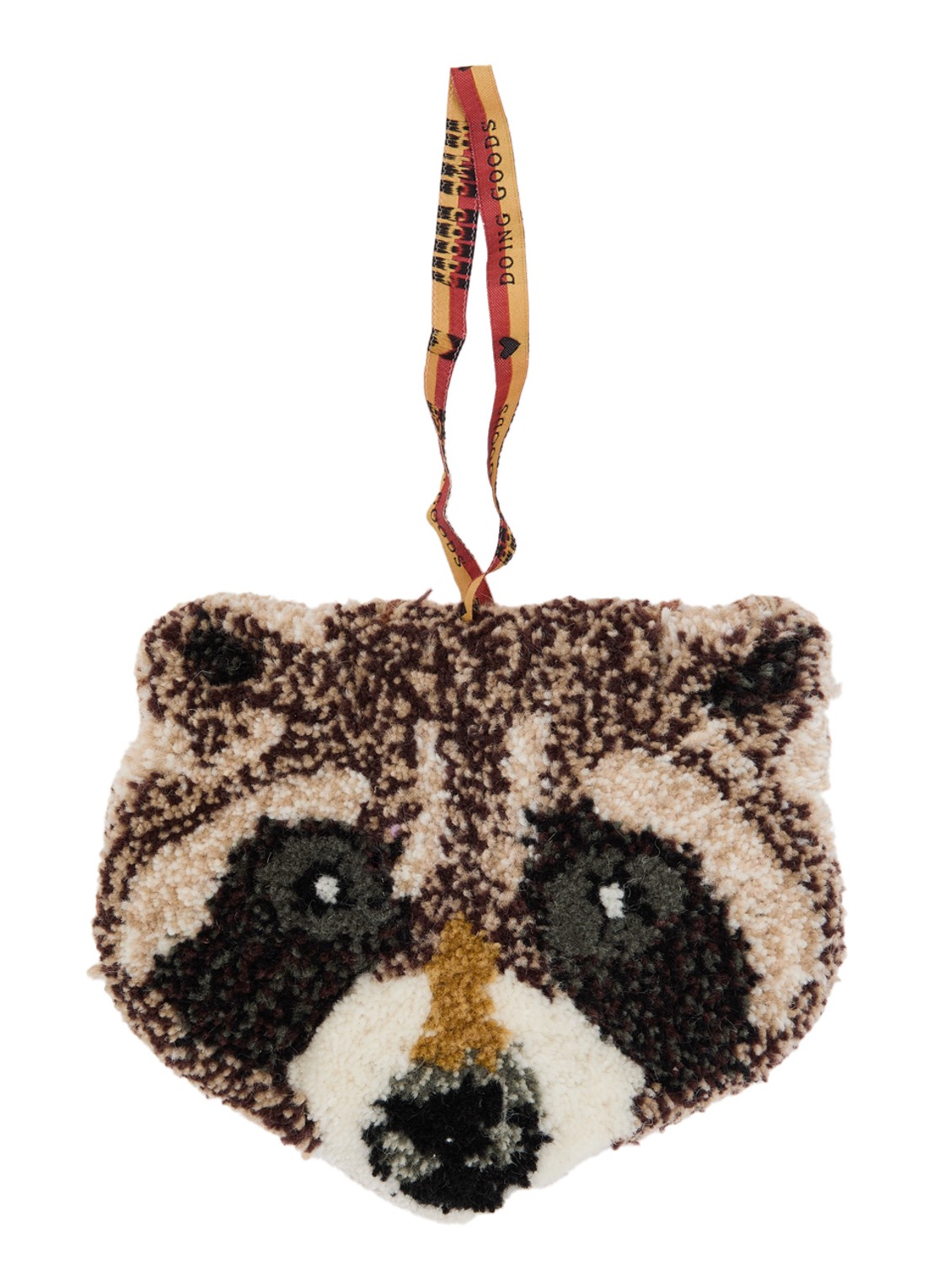 Doing Goods Rowdy Raccoon hanger - voorkant bruin
