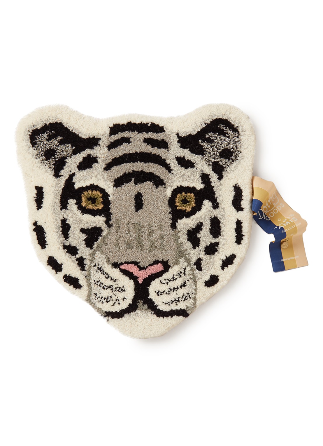 Doing Goods Snowy Tiger kleedje 32 cm - voorkant ivoor