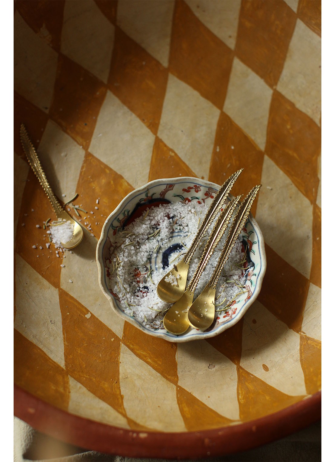 Doing Goods Stella Veren theelepel set van 4 - detail brons
