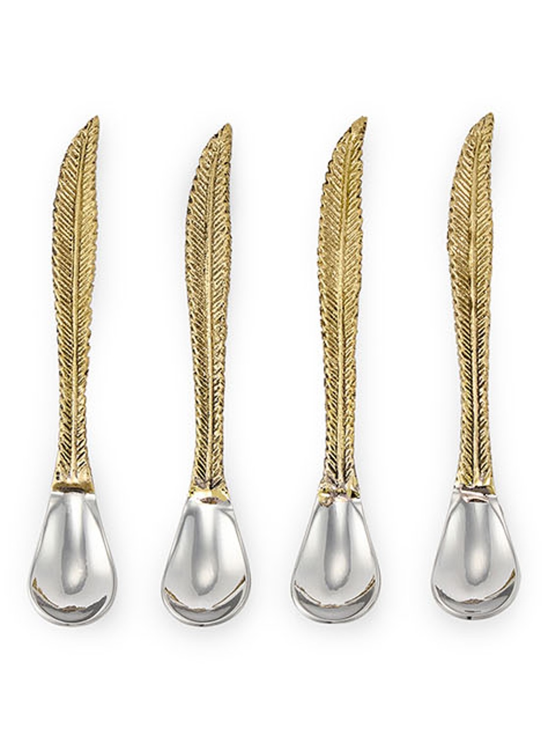Doing Goods Stella Veren theelepel set van 4 - voorkant 3 brons